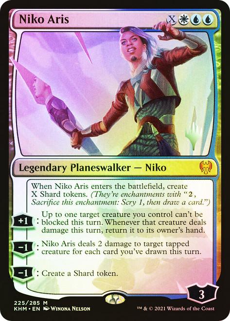 Niko Aris (Promo Pack) (Kaldheim)\nPromo: Planeswalker Stamped\nSingle\nMagic The Gathering