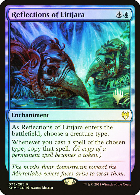 Reflections of Littjara (Promo Pack) (Kaldheim)\nPromo: Planeswalker Stamped\nSingle\nMagic The Gathering