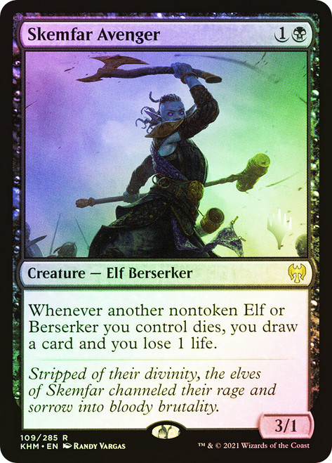 Skemfar Avenger (Promo Pack) (Kaldheim)\nPromo: Planeswalker Stamped\nSingle\nMagic The Gathering
