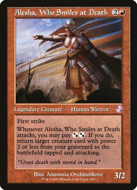 Alesha, Who Smiles at Death (Retro Frame)\nTime Spiral Remastered - Timeshifted\nSingle\nMagic The Gathering