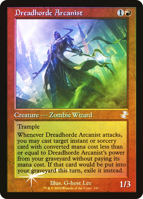 Dreadhorde Arcanist (Retro Frame)\nTime Spiral Remastered - Timeshifted\nSingle\nMagic The Gathering