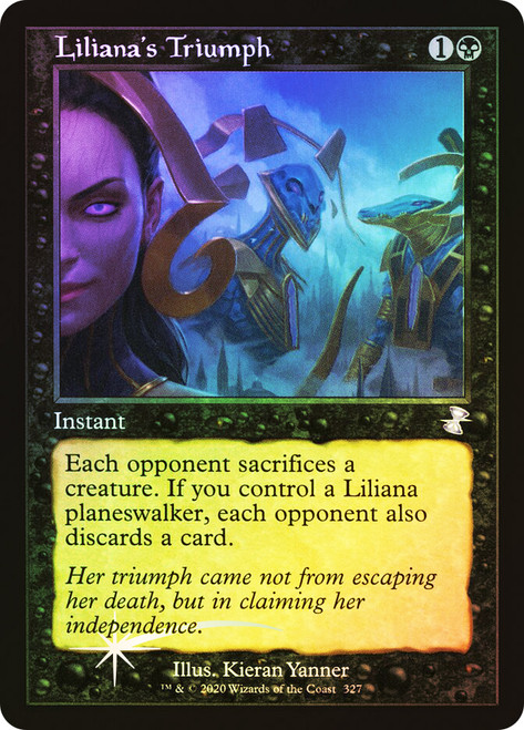 Liliana's Triumph (Retro Frame)\nTime Spiral Remastered - Timeshifted\nSingle\nMagic The Gathering