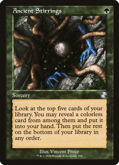 Ancient Stirrings (Retro Frame)\nTime Spiral Remastered - Timeshifted\nSingle\nMagic The Gathering
