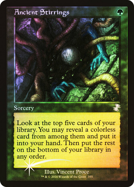 Ancient Stirrings (Retro Frame)\nTime Spiral Remastered - Timeshifted\nSingle\nMagic The Gathering