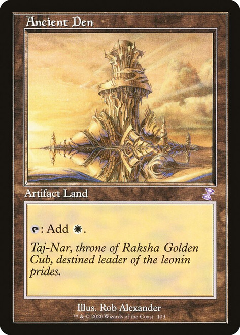 Ancient Den (Retro Frame)\nTime Spiral Remastered - Timeshifted\nSingle\nMagic The Gathering