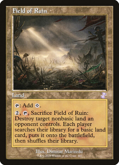 Field of Ruin (Retro Frame)\nTime Spiral Remastered - Timeshifted\nSingle\nMagic The Gathering