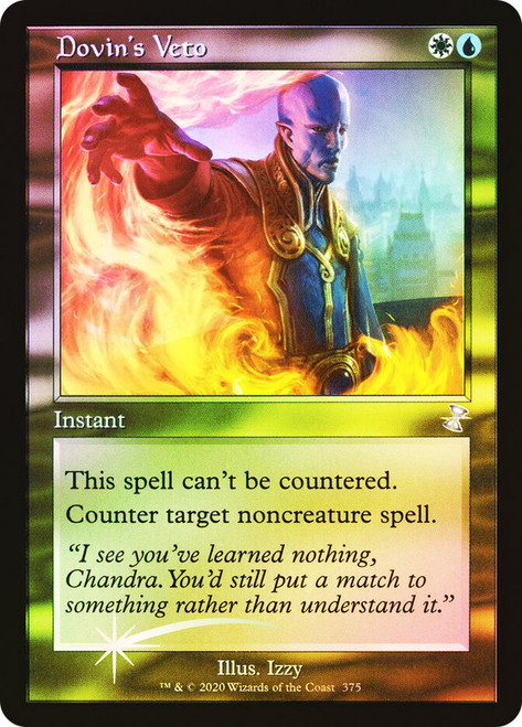 Dovin's Veto (Retro Frame)\nTime Spiral Remastered - Timeshifted\nSingle\nMagic The Gathering