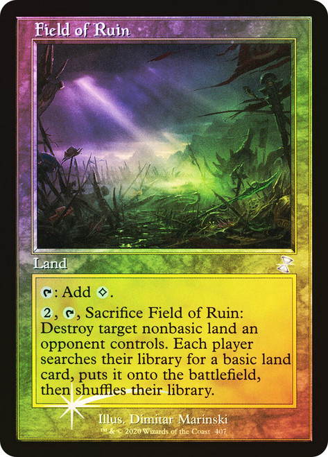 Field of Ruin (Retro Frame)\nTime Spiral Remastered - Timeshifted\nSingle\nMagic The Gathering