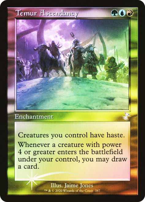 Temur Ascendancy (Retro Frame)\nTime Spiral Remastered - Timeshifted\nSingle\nMagic The Gathering
