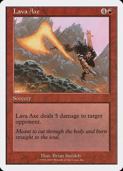 Lava Axe
Starter 2000
Single
Magic: The Gathering