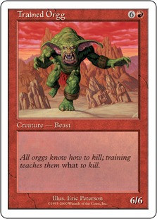 Trained Orgg\nStarter 2000\nSingle\nMagic The Gathering