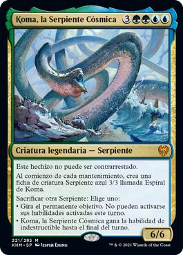 Koma, Cosmos Serpent
Kaldheim - Spanish
Single
Magic The Gathering