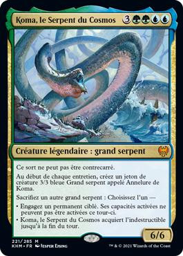 Koma, Cosmos Serpent
Kaldheim - French
Single
Magic The Gathering