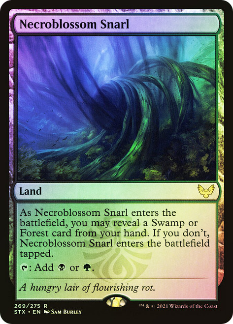 Necroblossom Snarl\nStrixhaven: School of Mages\nSingle\nMagic The Gathering