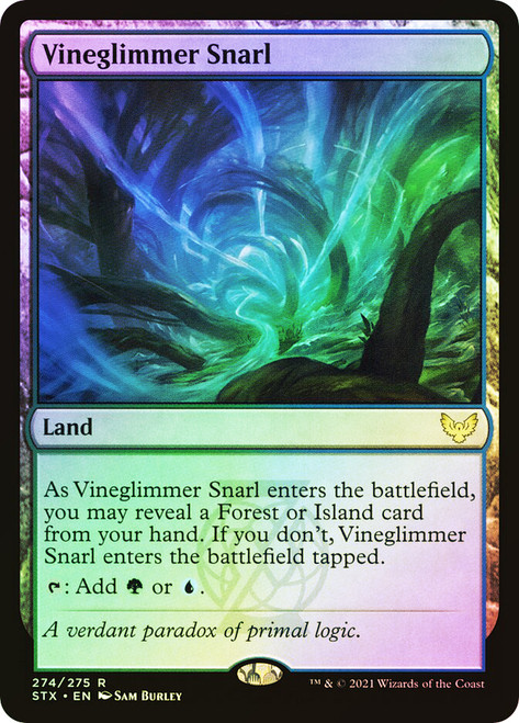 Vineglimmer Snarl\nStrixhaven: School of Mages\nSingle\nMagic The Gathering