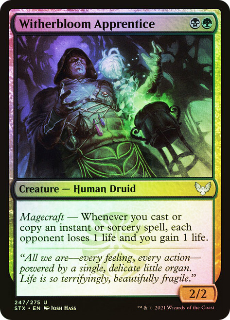 Witherbloom Apprentice\nStrixhaven: School of Mages\nSingle\nMagic The Gathering