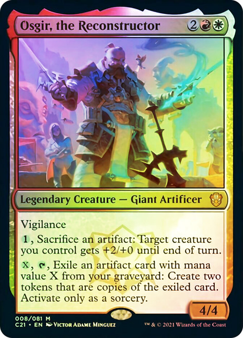 Osgir, the Reconstructor\nCommander: 2021 Edition\nSingle\nMagic The Gathering