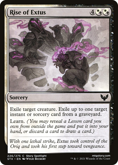 Rise of Extus\nStrixhaven: School of Mages\nSingle\nMagic The Gathering
