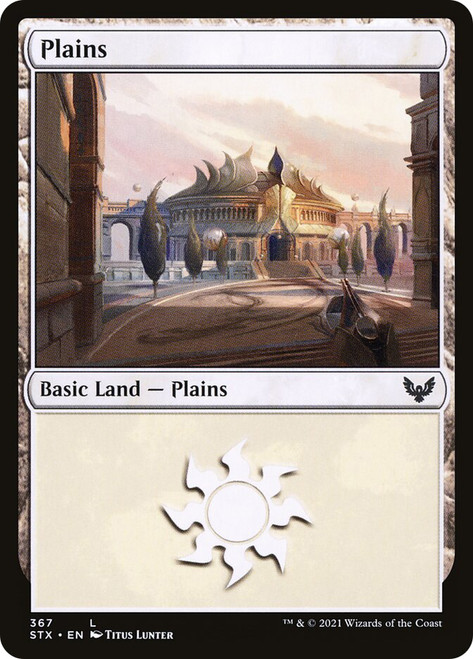 Plains (#367)\nStrixhaven: School of Mages\nSingle\nMagic The Gathering