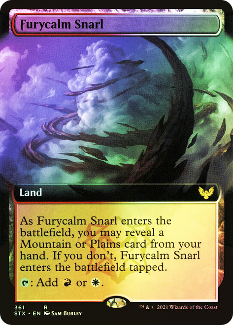 Furycalm Snarl (Extended Art)\nStrixhaven: School of Mages - Variants\nSingle\nMagic The Gathering