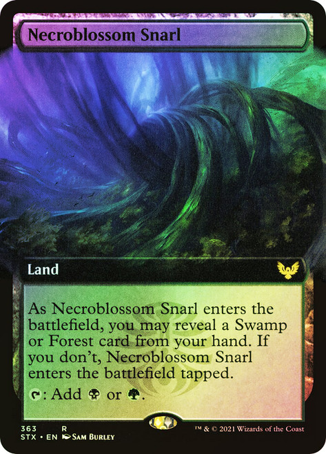 Necroblossom Snarl (Extended Art)\nStrixhaven: School of Mages - Variants\nSingle\nMagic The Gathering