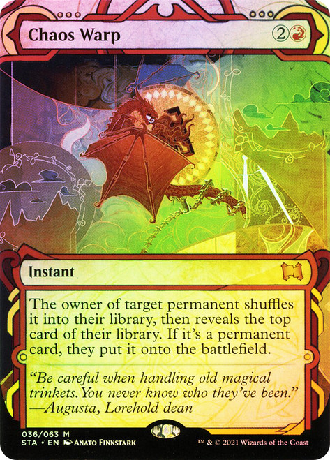 Chaos Warp\nStrixhaven Mystical Archive\nSingle\nMagic The Gathering