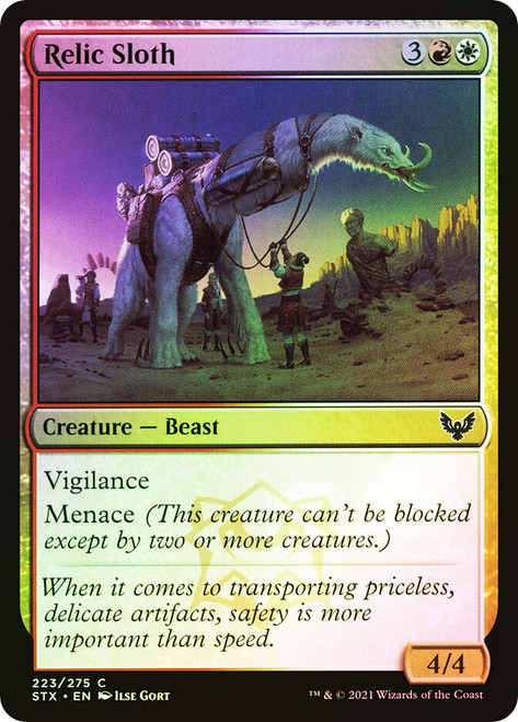 Relic Sloth\nStrixhaven: School of Mages\nSingle\nMagic The Gathering