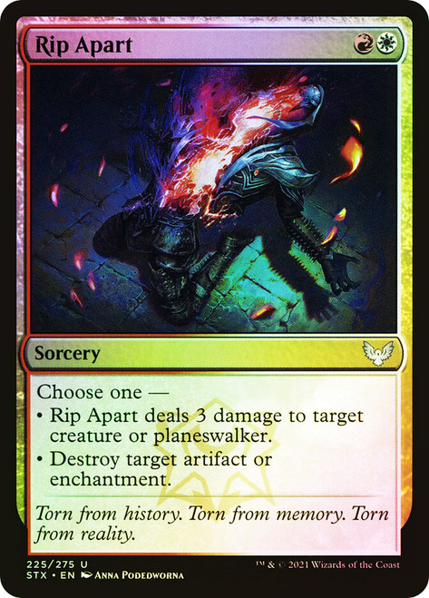 Rip Apart\nStrixhaven: School of Mages\nSingle\nMagic The Gathering