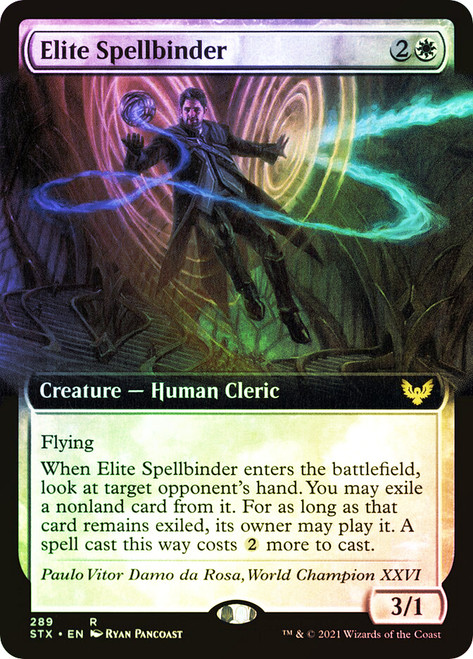 Elite Spellbinder (Extended Art)\nStrixhaven: School of Mages - Variants\nSingle\nMagic The Gathering