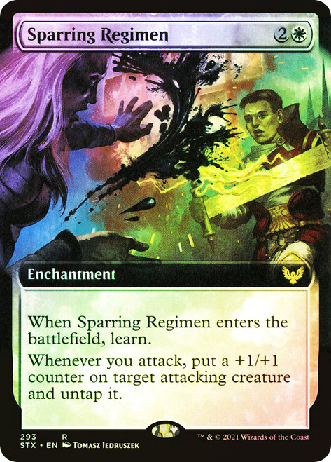 Sparring Regimen (Extended Art)\nStrixhaven: School of Mages - Variants\nSingle\nMagic The Gathering