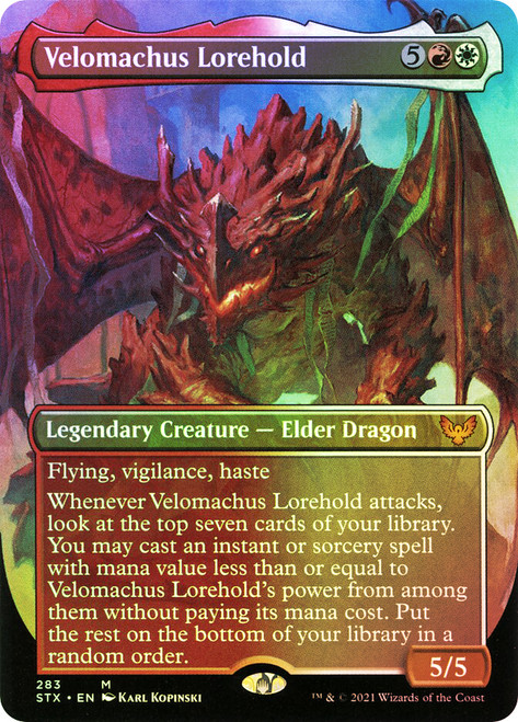 Velomachus Lorehold (Borderless) | Strixhaven: School of