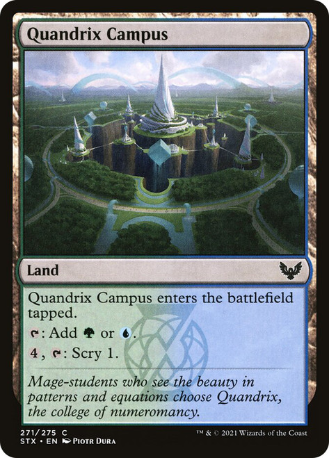 Quandrix Campus\nStrixhaven: School of Mages\nSingle\nMagic The Gathering