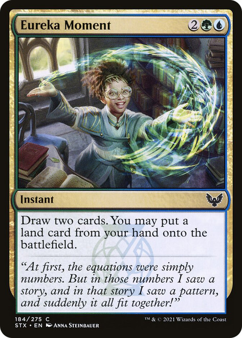 Eureka Moment\nStrixhaven: School of Mages\nSingle\nMagic The Gathering