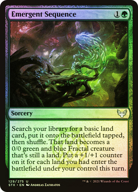 Emergent Sequence\nStrixhaven: School of Mages\nSingle\nMagic The Gathering