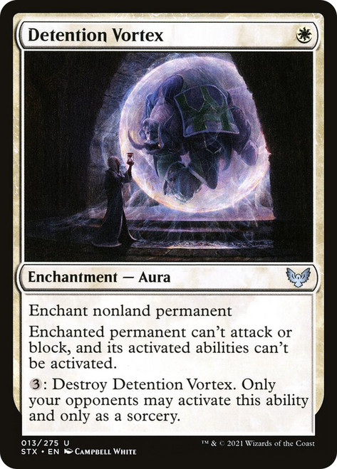 Detention Vortex\nStrixhaven: School of Mages\nSingle\nMagic The Gathering