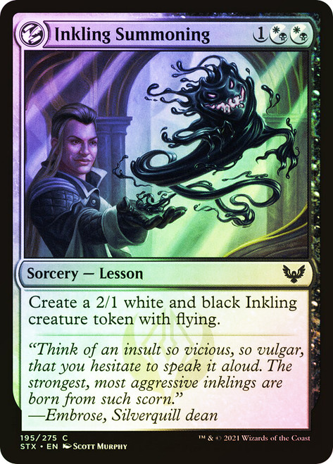 Inkling Summoning\nStrixhaven: School of Mages\nSingle\nMagic The Gathering