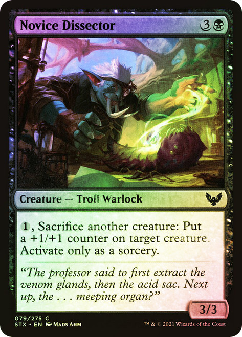 Novice Dissector\nStrixhaven: School of Mages\nSingle\nMagic The Gathering