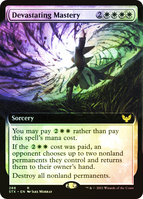 Devastating Mastery (Extended Art)\nStrixhaven: School of Mages - Variants\nSingle\nMagic The Gathering