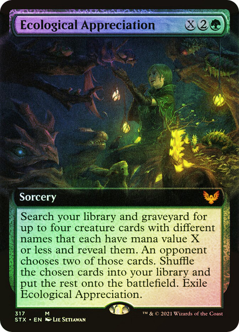 Ecological Appreciation (Extended Art)\nStrixhaven: School of Mages - Variants\nSingle\nMagic The Gathering