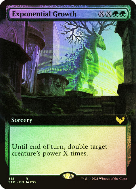Exponential Growth (Extended Art)\nStrixhaven: School of Mages - Variants\nSingle\nMagic The Gathering