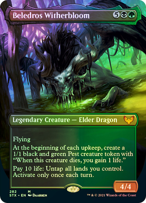 Beledros Witherbloom (Borderless)\nStrixhaven: School of Mages - Variants\nSingle\nMagic The Gathering