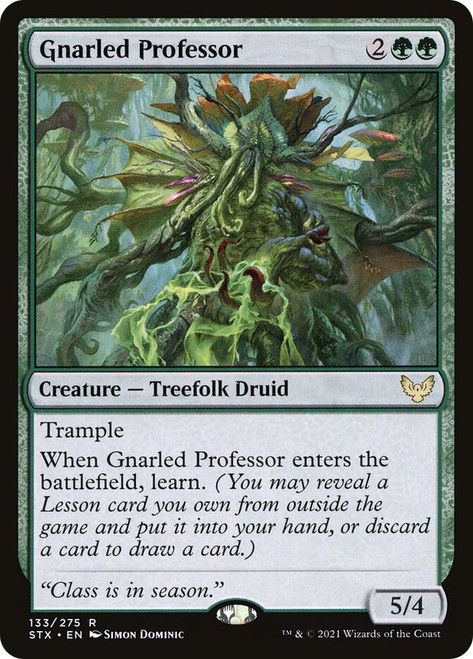 Gnarled Professor\nStrixhaven: School of Mages\nSingle\nMagic The Gathering