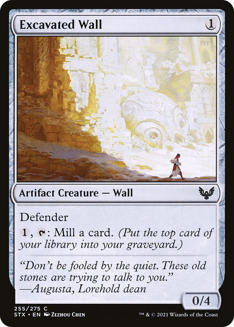Excavated Wall\nStrixhaven: School of Mages\nSingle\nMagic The Gathering