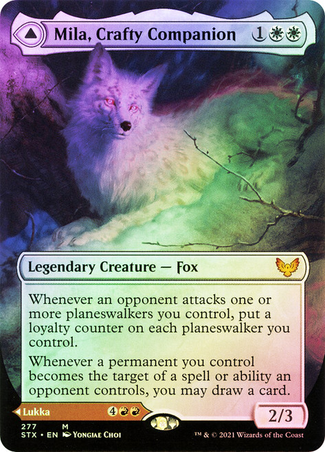 Mila, Crafty Companion // Lukka, Wayward Bonder (Borderless