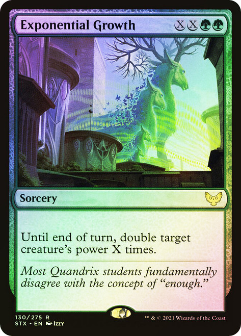 Exponential Growth\nStrixhaven: School of Mages\nSingle\nMagic The Gathering