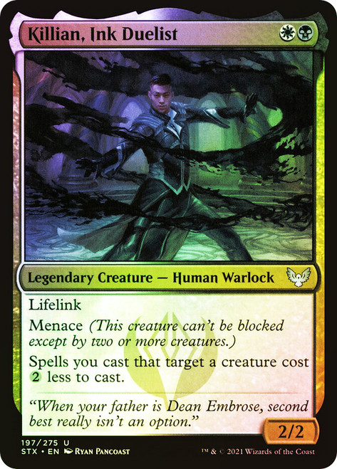 Killian, Ink Duelist\nStrixhaven: School of Mages\nSingle\nMagic The Gathering