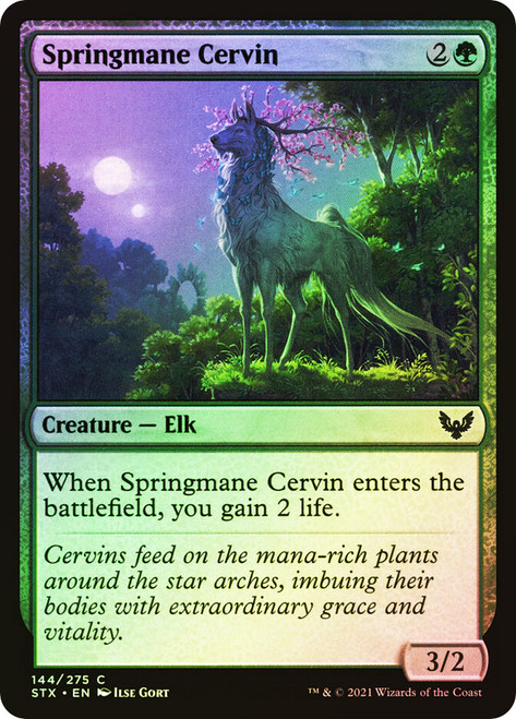 Springmane Cervin\nStrixhaven: School of Mages\nSingle\nMagic The Gathering