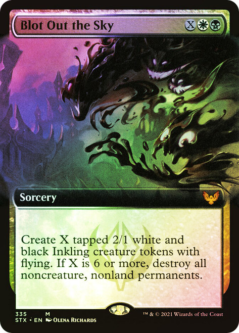 Blot Out the Sky (Extended Art)\nStrixhaven: School of Mages - Variants\nSingle\nMagic The Gathering