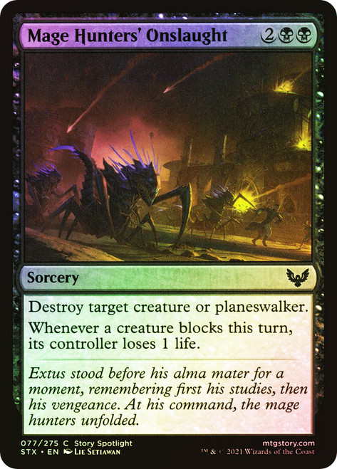 Mage Hunters' Onslaught\nStrixhaven: School of Mages\nSingle\nMagic The Gathering