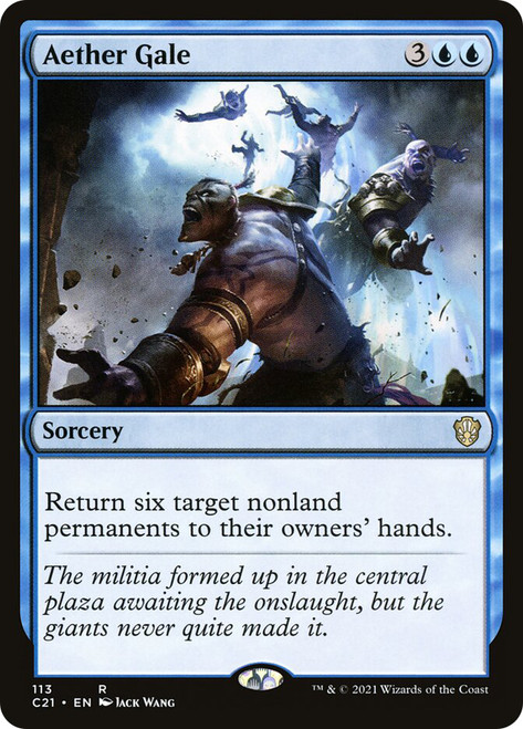 Aether Gale\nCommander: 2021 Edition\nSingle\nMagic The Gathering